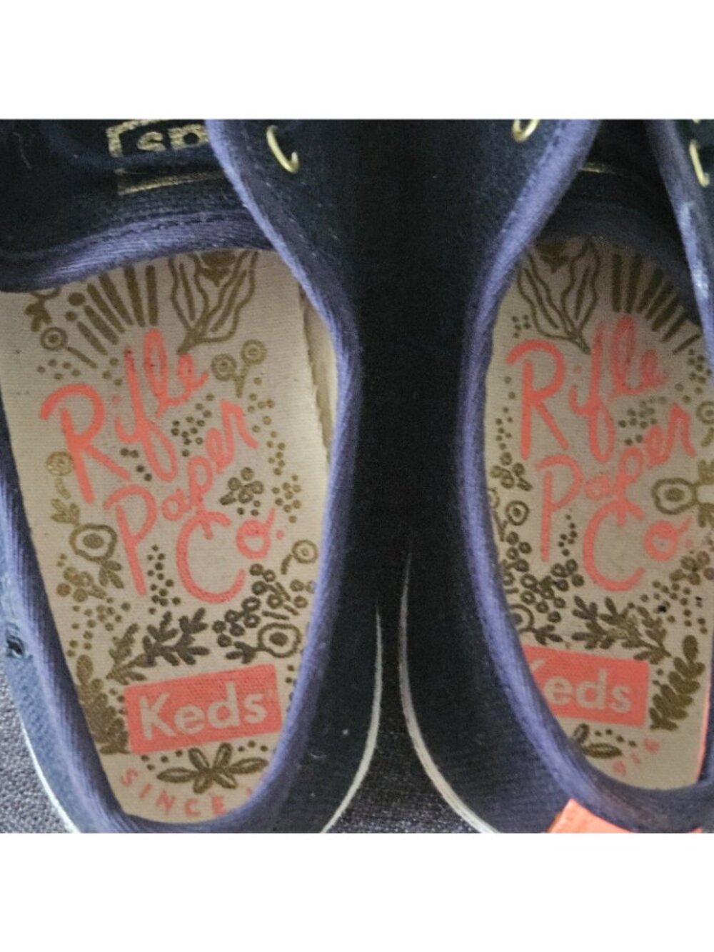 Keds x Rifle Paper Strawberry Fields Triple Kick Platform Sneakers Womens 7.5 - Picture 5 of 7
